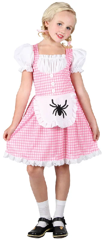 Girls Miss Muffet Nursery Rhyme Fairy Tale Fancy Dress Costume