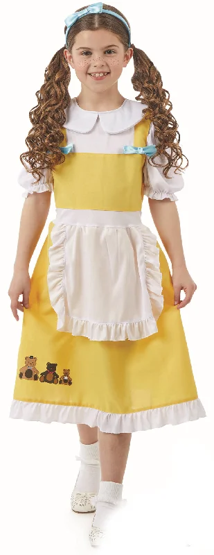 Girls Goldilocks Fancy Dress Fairy Tale Book Day Costume