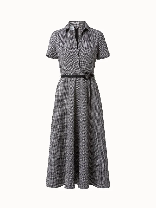 Cotton Seersucker Midi Dress Cozy Wide Strap Midi Dress