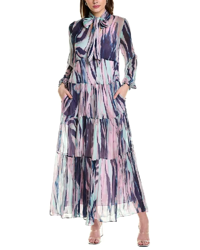 Diane von Furstenberg Marquis Midi Dress Trendy Flared Sleeve Midi Dress