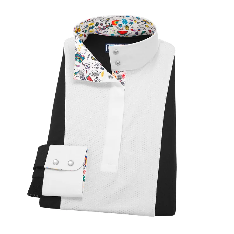 Essex Classics Ladies Happy Doodles "Luna" Performance Show Shirt Stylish Round Neck Shirt