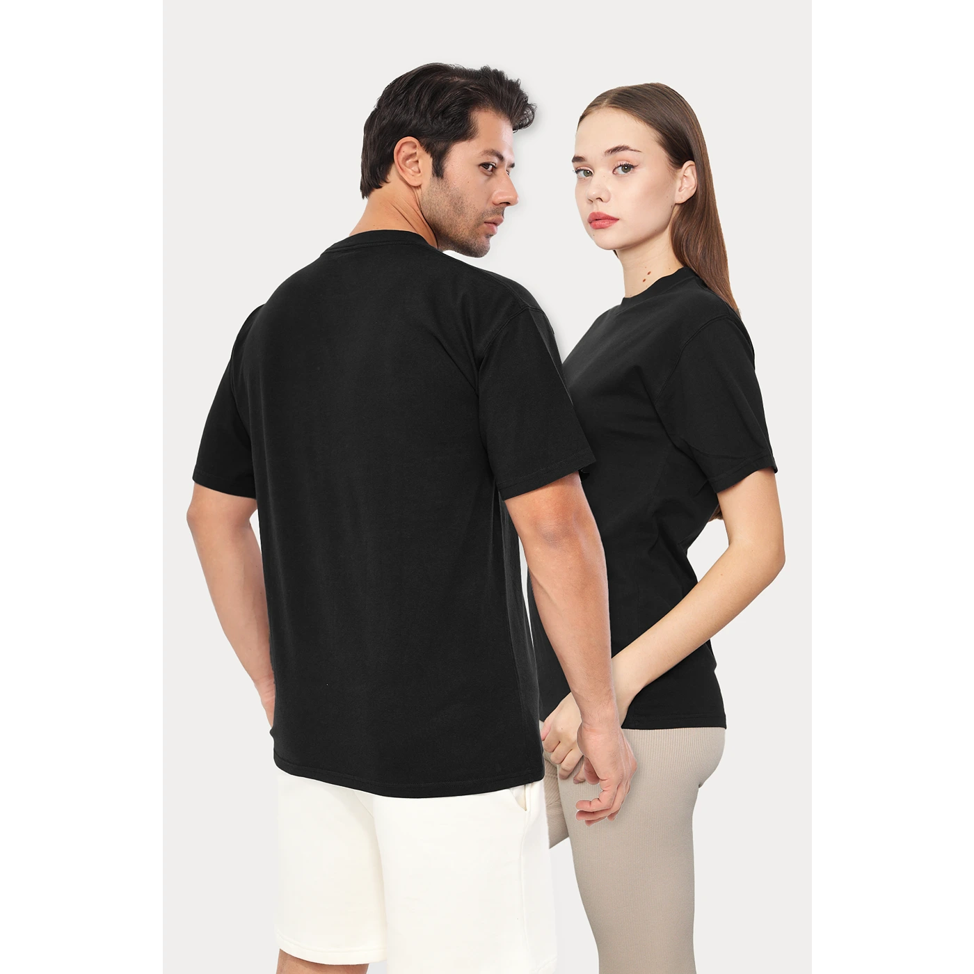 Black Oversized Short Sleeves Tshirt Comfortable Loose Short Sleeve