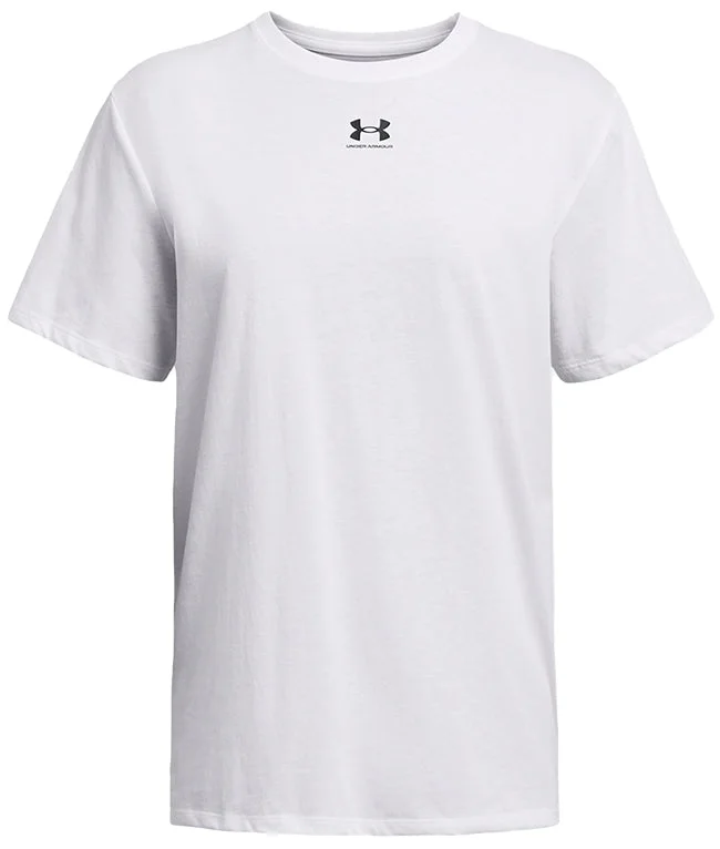 Under Armour Womens Campus Oversize T Shirt White Comfortable Fitted Short Sleeve