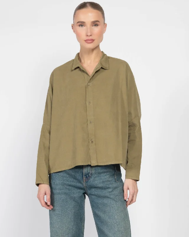 Tina Lampo Shirt Classic Button-Up Short Tee