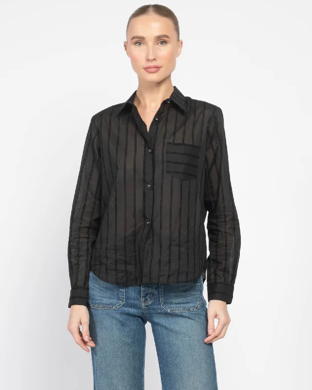 Piper Shirt Fashionable Sheer Short Shirt