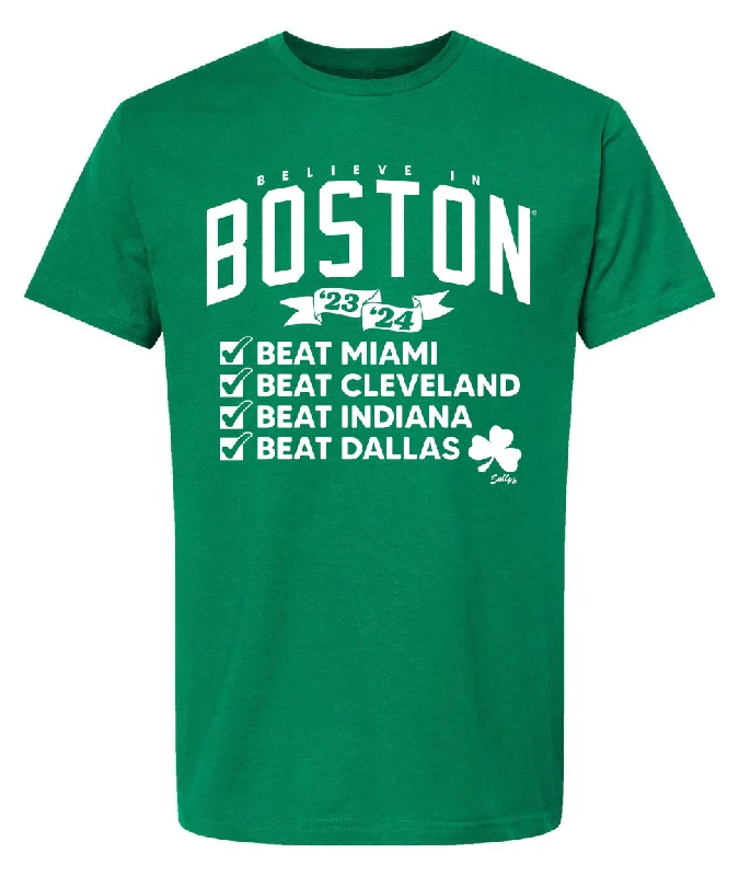 2023-24 Boston Checklist T-Shirt Polka Dot Checkered Tartan