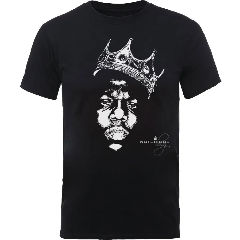 Biggie Smalls | Official T-Shirt | Crown Face Machine Wash Dry Clean Hand Wash