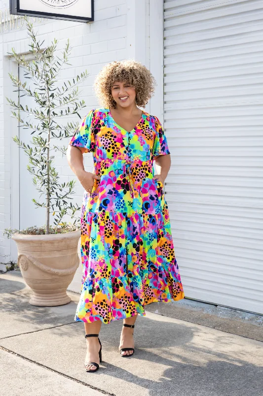 *PRE-ORDER* Bonnie Maxi Dress in Messy Mind by Kasey Rainbow Cozy Ribbed Maxi Dress