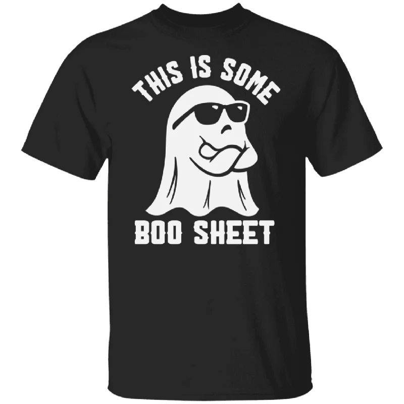 Boo Sheet Unisex Tee Zippered Front Buttoned Front Snap Front