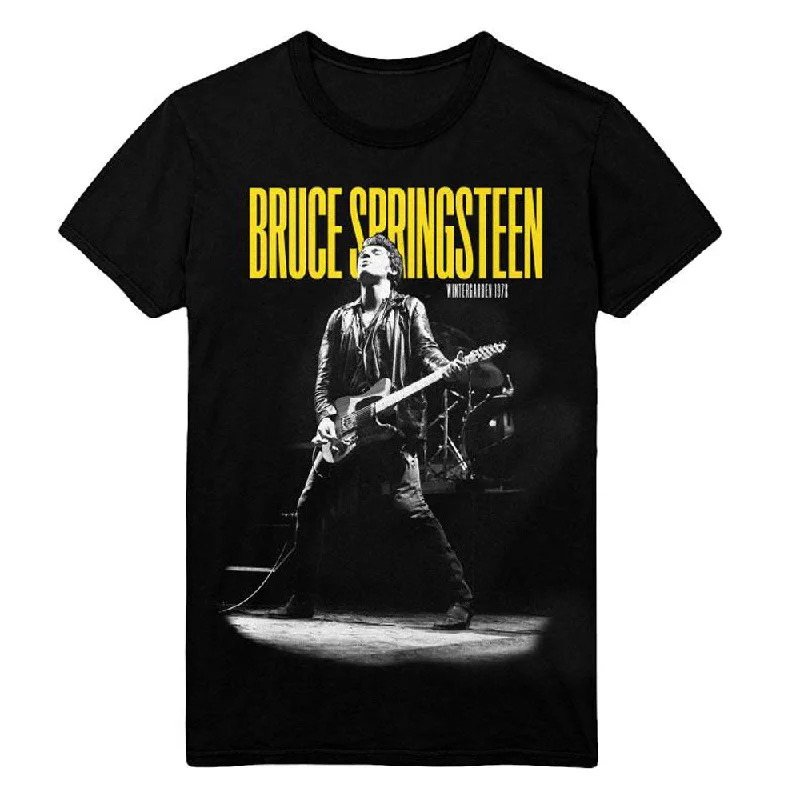 Bruce Springsteen | Official Band T-Shirt | Winterland Ballroom Guitar Cashmere Blend Cotton Blend Poly Blend