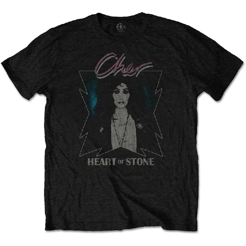 Cher | Official Band T-Shirt | Heart of Stone Iron Safe Non-Iron Wrinkle Free