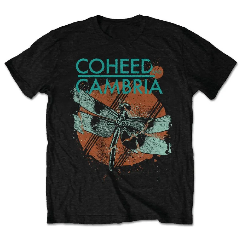 Coheed And Cambria | Official Band T-Shirt | Dragonfly Print Jacquard Patchwork