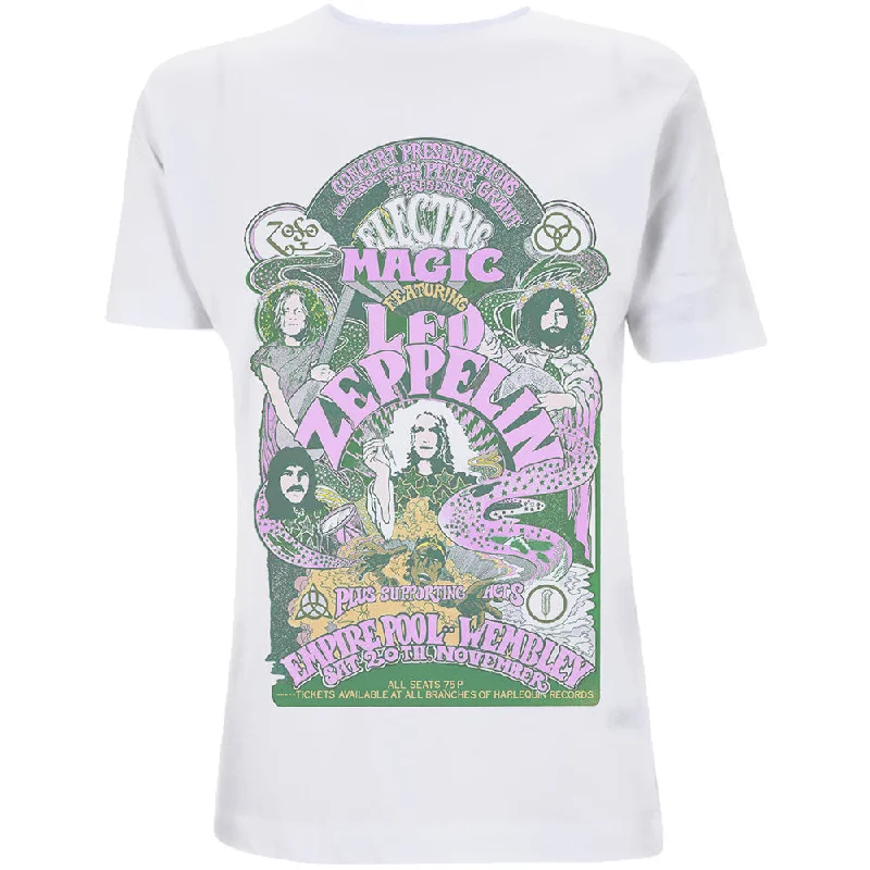 Led Zeppelin | Official Ladies T-shirt | Electric Magic Elasticated Padded Insulated