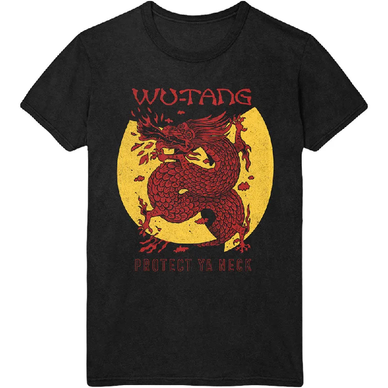 Wu-Tang Clan | Official Band T-shirt | Inferno Print Jacquard Patchwork