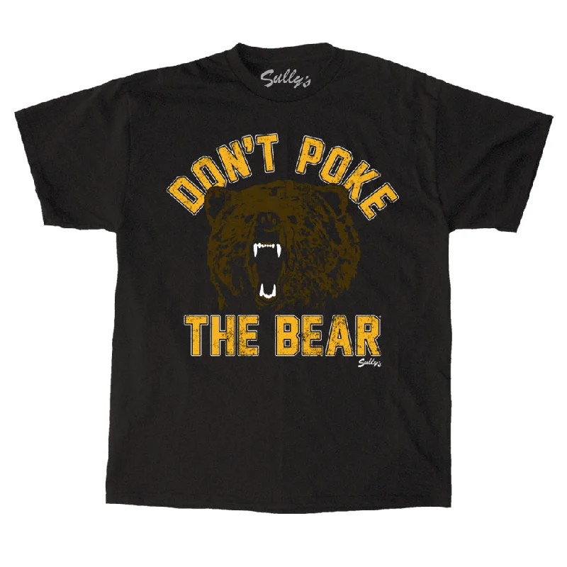 Don't Poke the Bear - Bear Face - T-Shirt Houndstooth Herringbone Solid