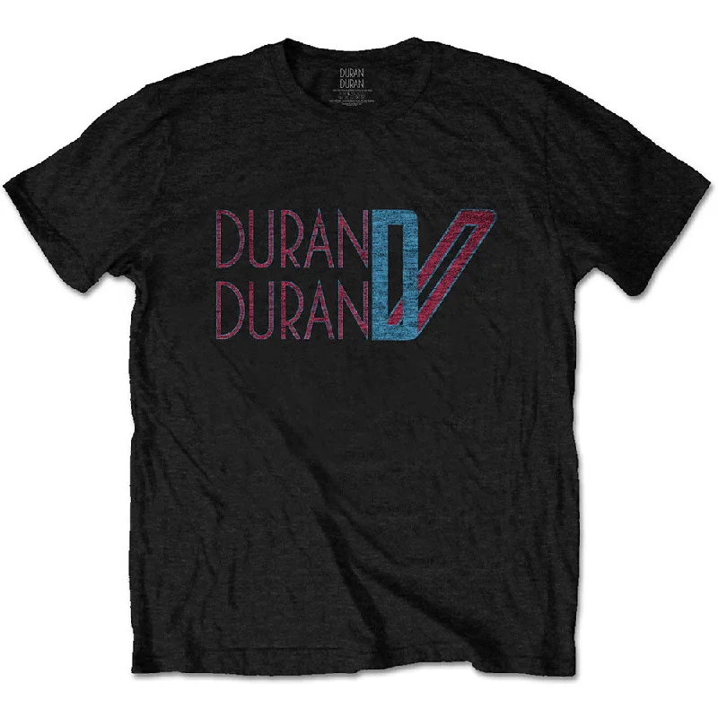 Duran Duran | Official Band T-shirt | Double D Logo Basic T-Shirt Crew Neck Short Sleeve