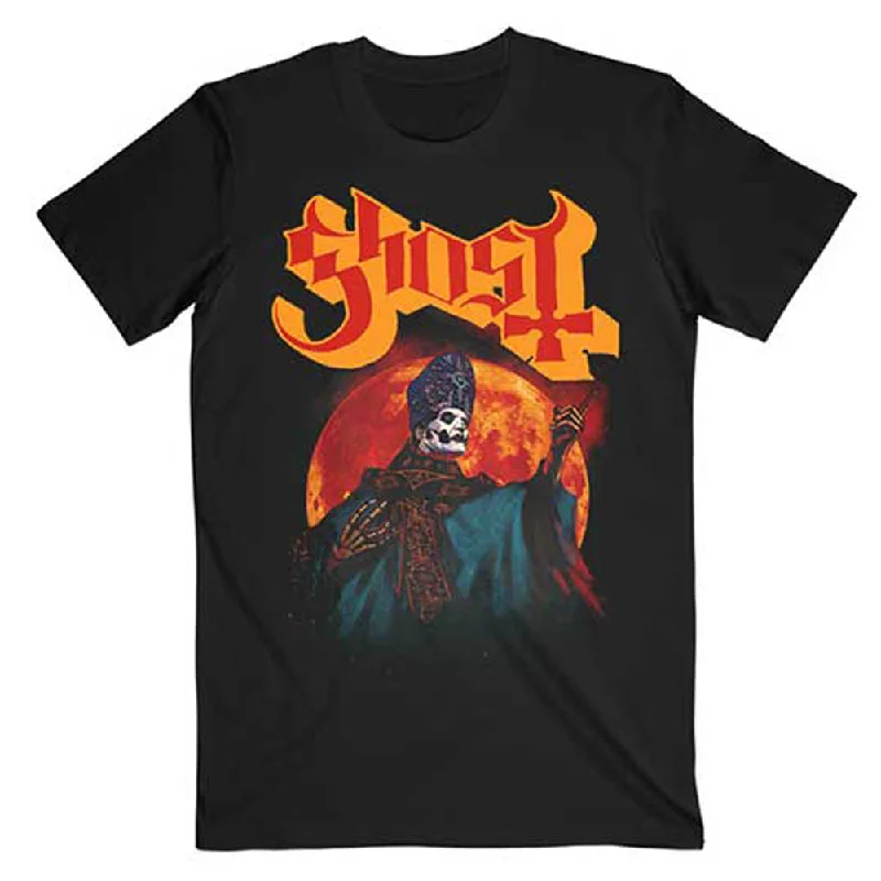 Ghost | Official Band T-shirt | Hunter's Moon Denim Fabric Leather Fabric Suede Fabric