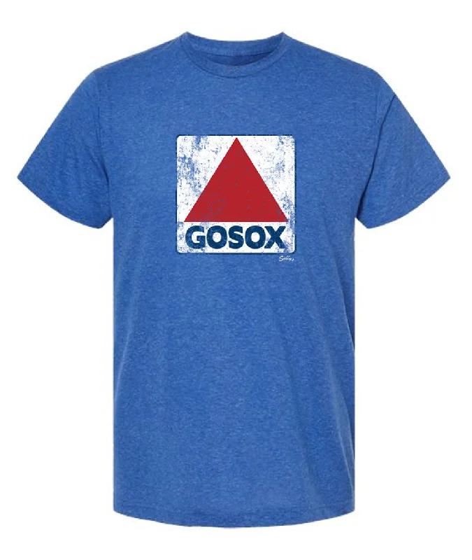 GOSOX Heather Royal - T-Shirt Thin T-Shirt Open Front Quick Dry