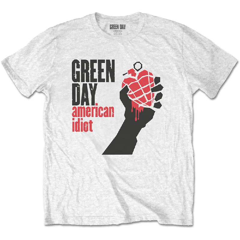 Green Day | Official Band T-Shirt | American Idiot Front Pockets Side Pockets Patch Pockets