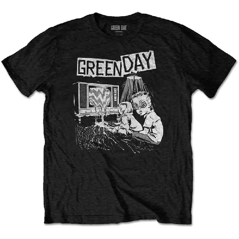 Green Day | Official Band T-shirt | TV Wasteland Mesh Blend Leather Blend Suede Blend