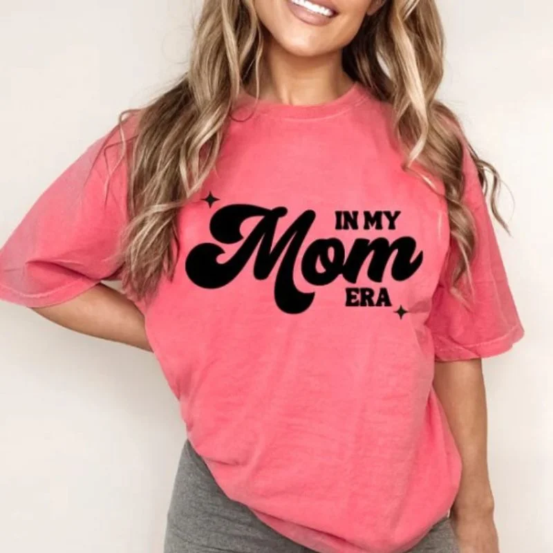 In My Mom Era T-shirt Terry Blend Velvet Blend Canvas Blend