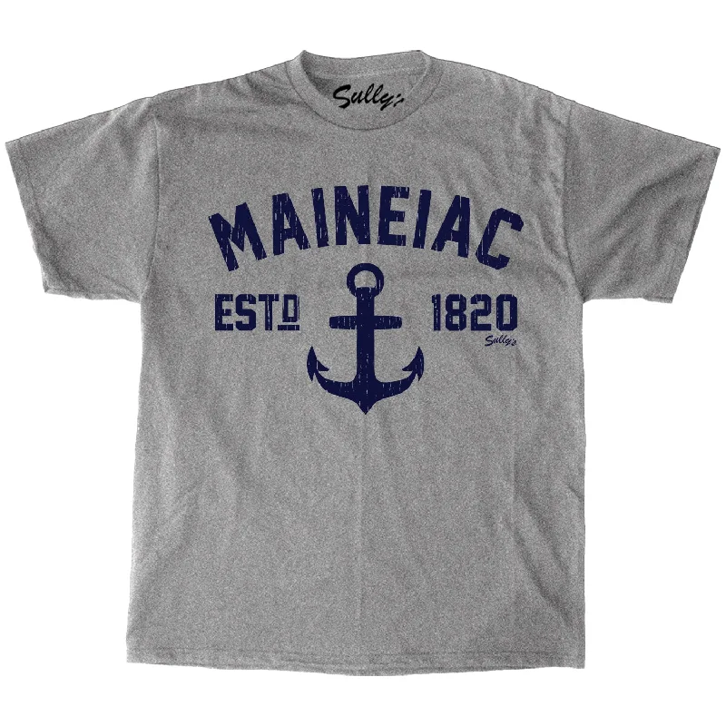 Maineiac - Anchor - T-Shirt Silk Blend Satin Velvet