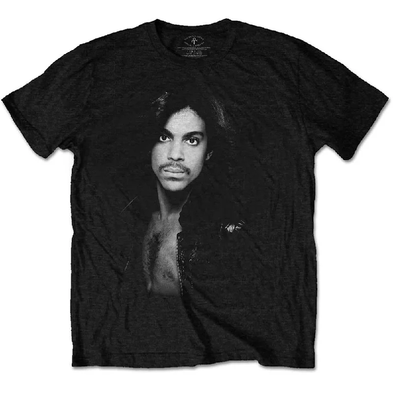 Prince | Official Band T-shirt | Leather Jacket Graphic Embroidered Appliqued