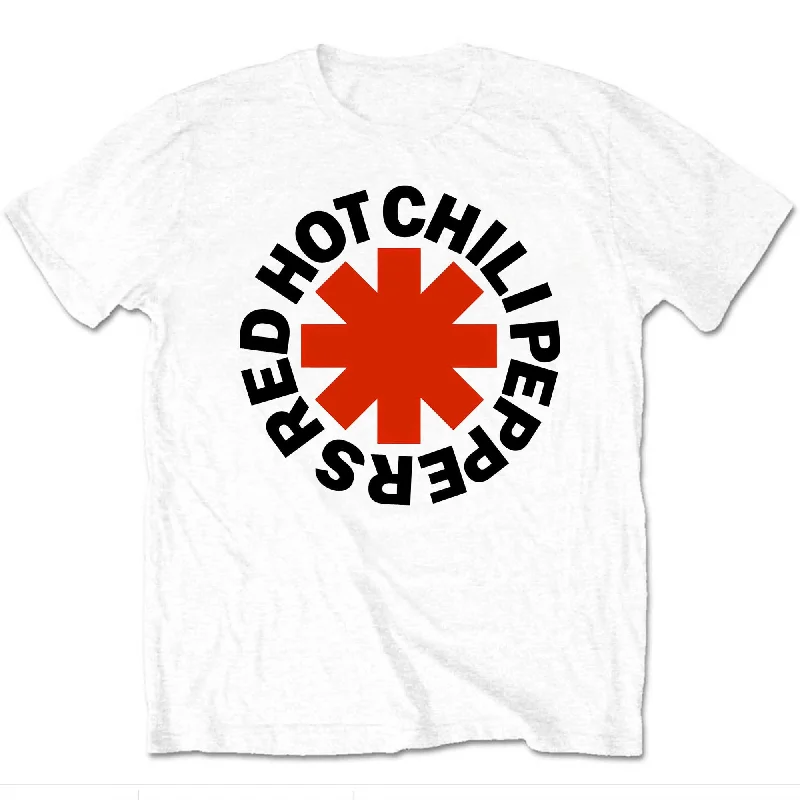 Red Hot Chili Peppers | Official Band T-shirt | Red Asterisk Hooded Caped Shawl Collar