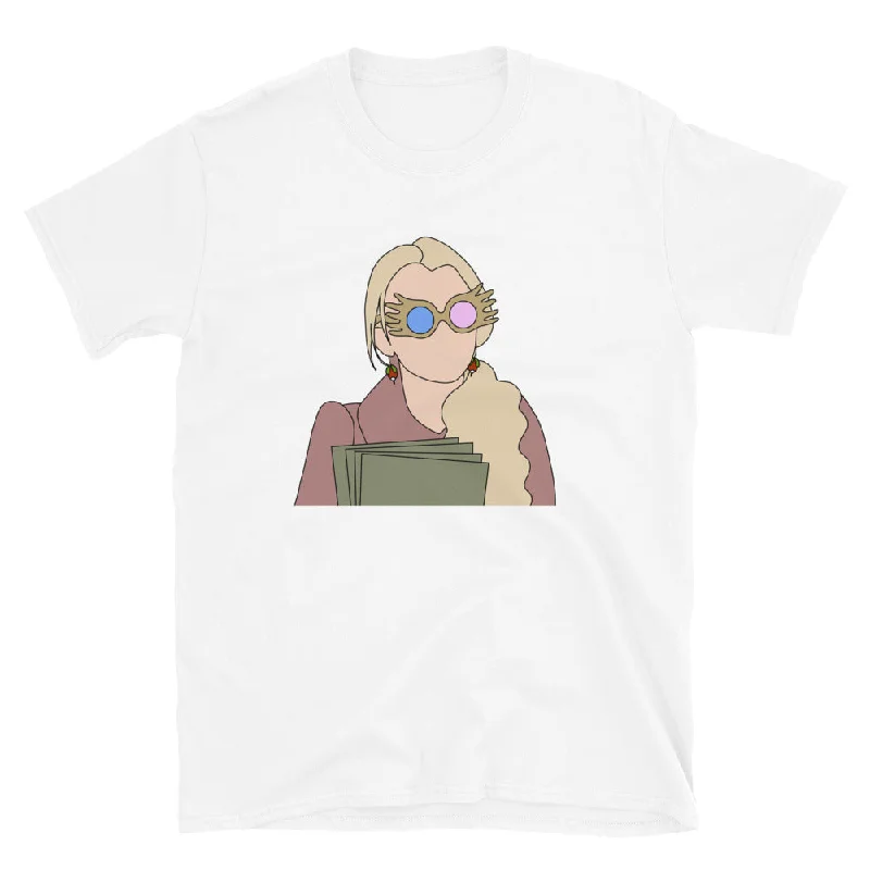 Spectacles Girl Short-Sleeve Unisex T-Shirt Satin Blend Silk Blend Wool Blend