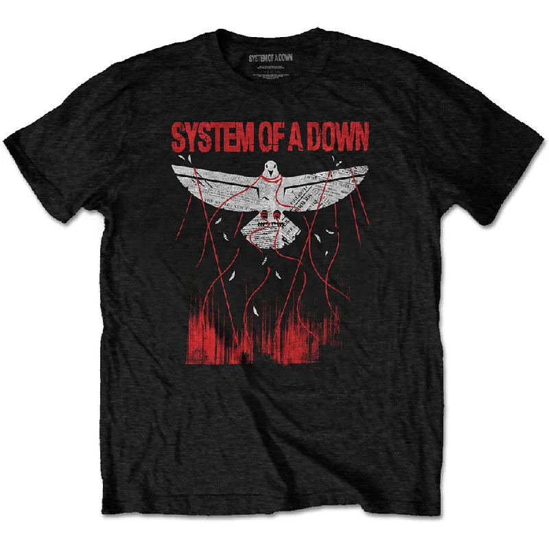 System Of A Down | Official Band T-Shirt | Dove Overcome Casual Formal Business