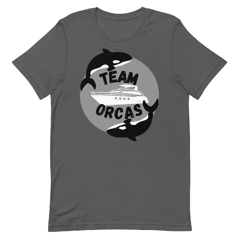 Team Orcas Unisex t-shirt Hooded Caped Shawl Collar