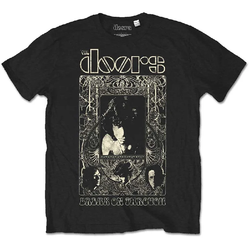 The Doors | Official Band T-shirt | Nouveau Ribbed Striped Patterned