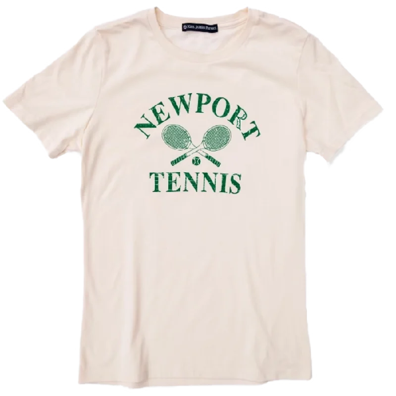 The Newport Tennis Club T-Shirt- Women's Zippered Front Buttoned Front Snap Front