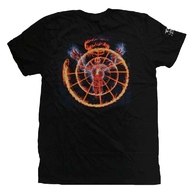 Tool | Official Band T-Shirt | Flame Spiral (Back Print) Cashmere Blend Cotton Blend Poly Blend