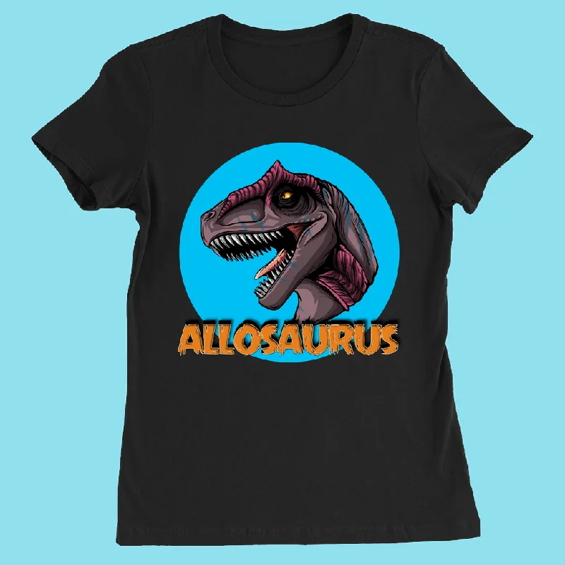 Women Allosaurus Head T-Shirt Nylon Fabric Polyester Fabric Spandex Fabric