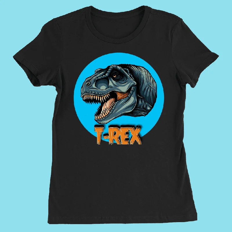 Women T-rex Head T-Shirt Fitted T-Shirt Seamless Stretchy