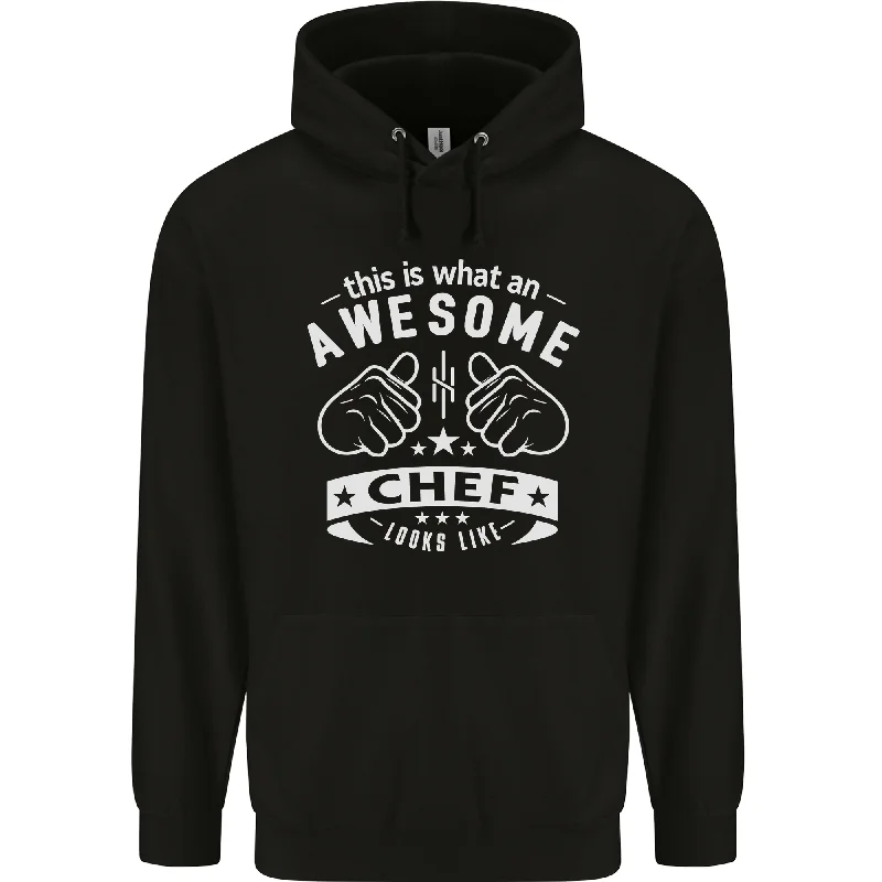 Awesome Chef Looks Like Funny Cooking Mens 80% Cotton Hoodie Hoodie with Illustration Artistic Creative