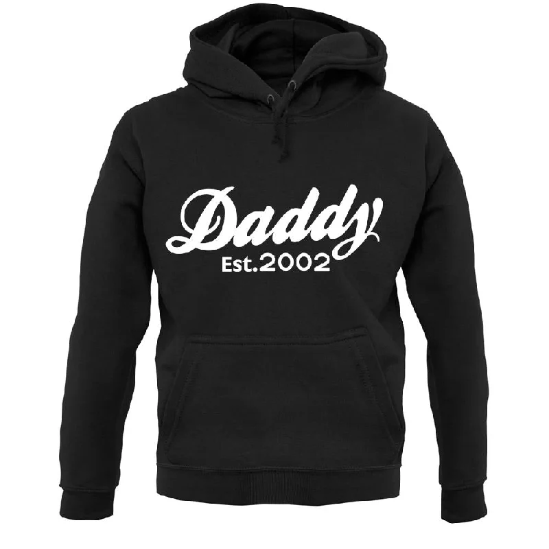 Daddy Est. 2002 Unisex Hoodie Hoodie with Mesh Breathable Sporty