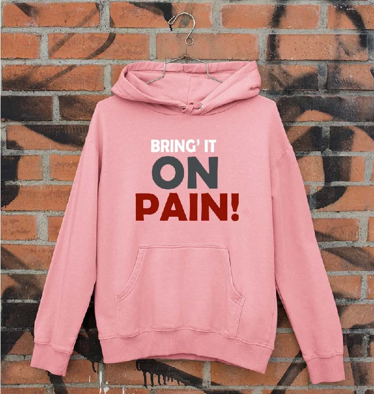 Gym Pain Unisex Hoodie for Men/Women Hoodie with Stripes Bold Sporty