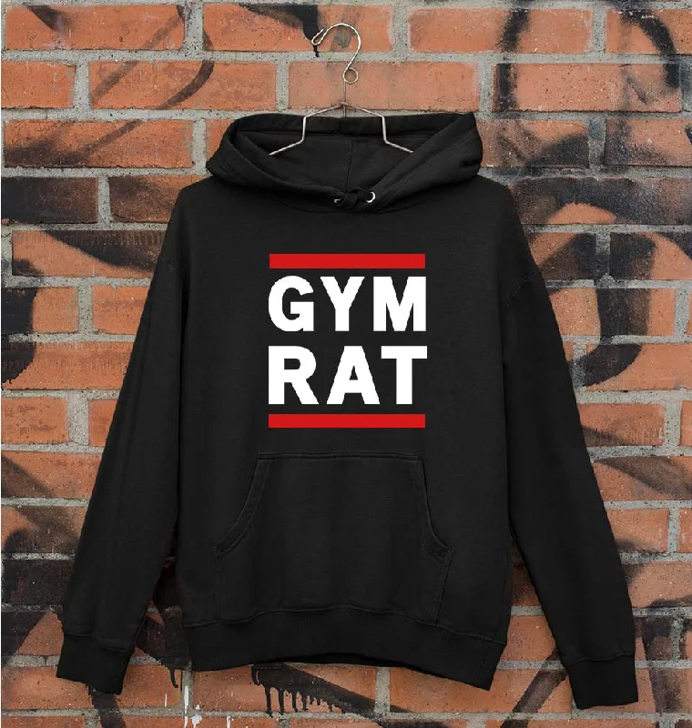 Gym Rat Unisex Hoodie for Men/Women Hoodie with Back Slit Movement Comfort