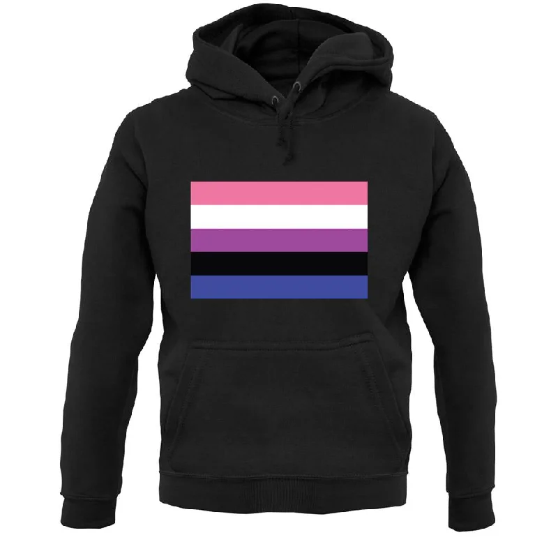 Lgbt-Gender Fluid Unisex Hoodie Hoodie with Cuffed Sleeves Snug Secure