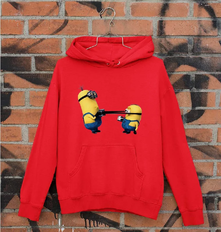 Minion Unisex Hoodie for Men/Women Hoodie with Stripes Bold Sporty