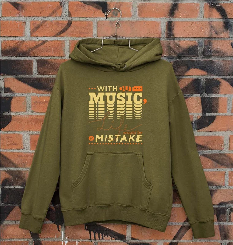 Music Unisex Hoodie for Men/Women Hoodie with Velcro Closure Adjustable Secure