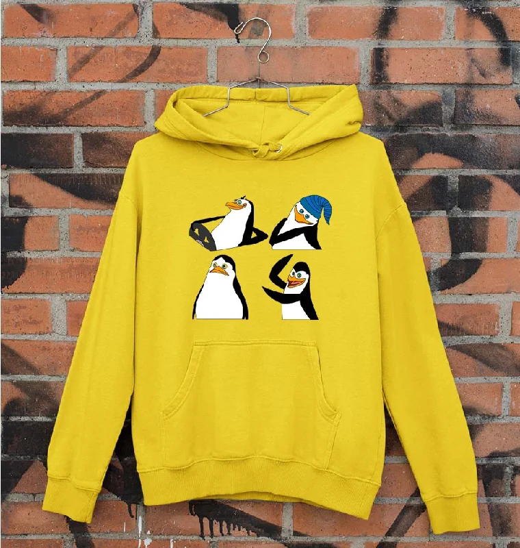 Penguins of Madagascar Unisex Hoodie for Men/Women Hoodie with Sequins Glamorous Eye-catching