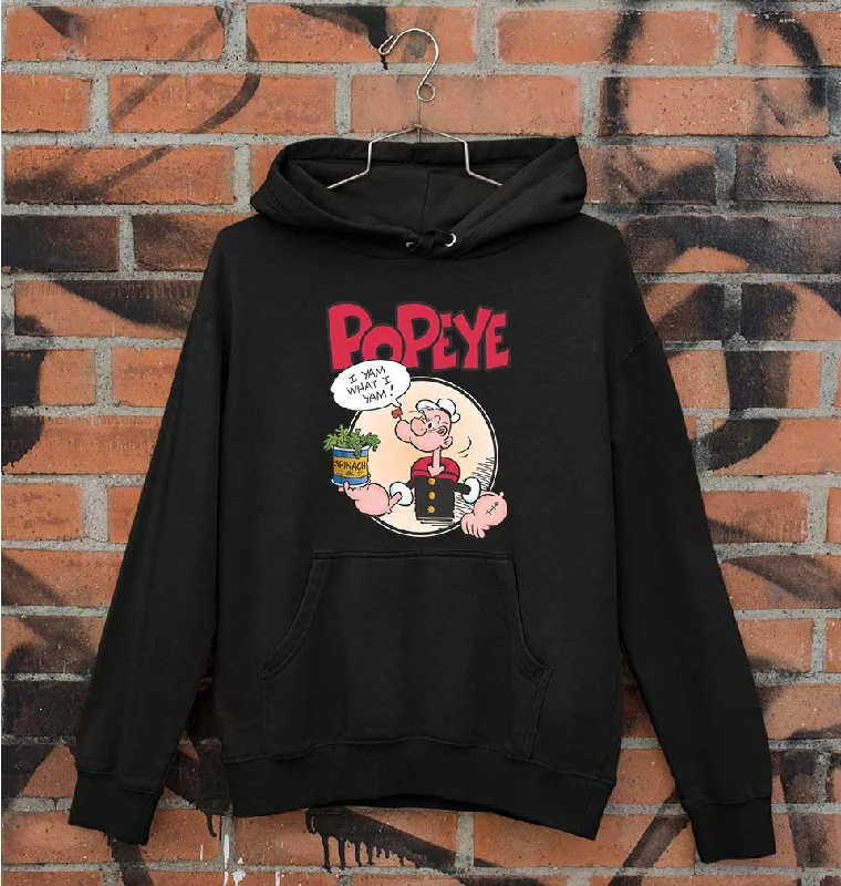 Popeye Unisex Hoodie for Men/Women Hoodie with Hem Contrast Bold Stylish