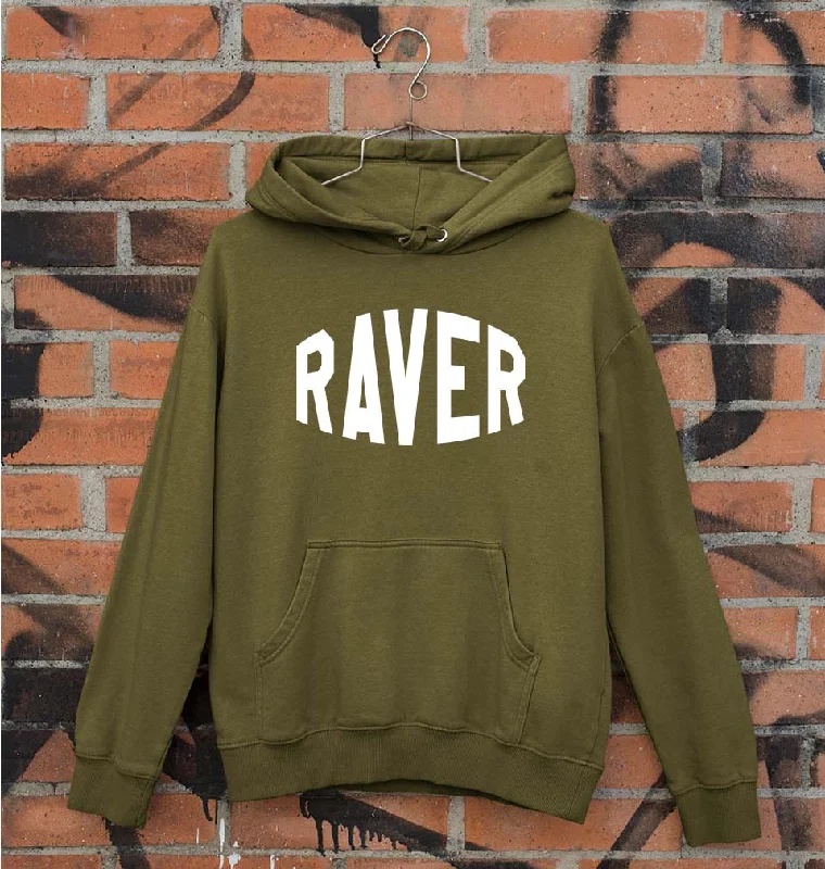 Raver Unisex Hoodie for Men/Women Hoodie with Raw Hem Edgy Unfinished