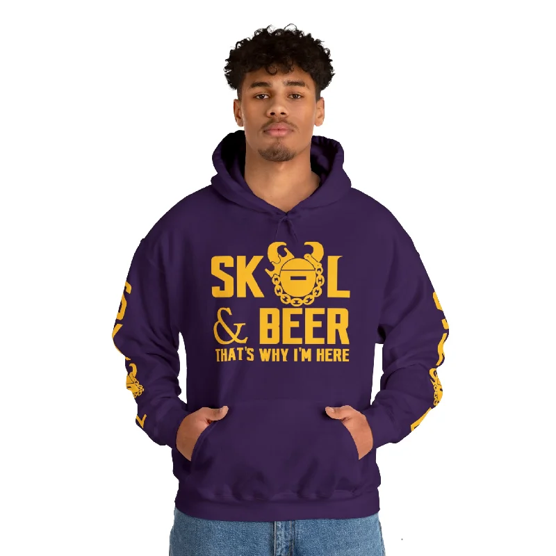 Unisex Heavy Blend™ Hooded Sweatshirt - & BEER + Original (Sleeves) Hoodie with Full-Zip Functional Layering