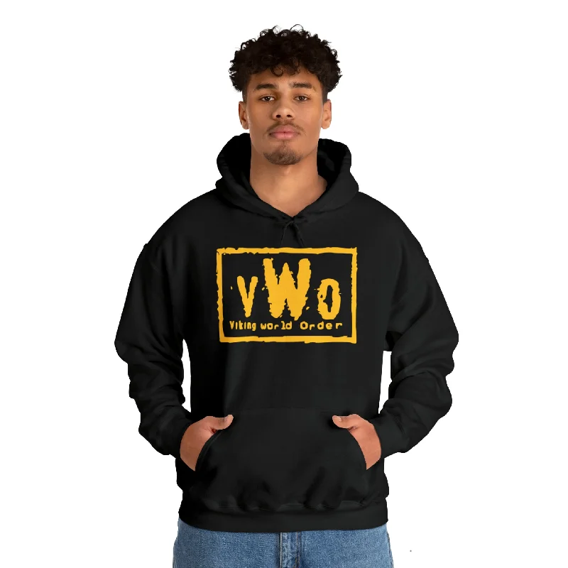 Unisex Heavy Blend™ Hoodie - VWO (Framed) Hoodie with Zipper Placket Modern Functional