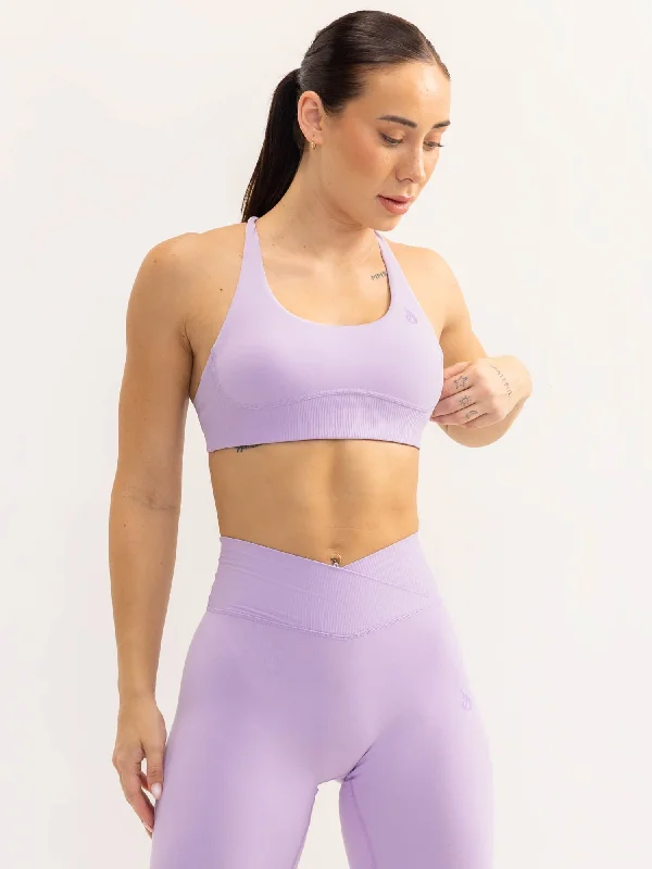 Activate Scoop Neck Sports Bra - Lavender Smooth Fit Bra