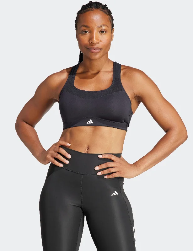 TLRD Impact Training High-Support Bra - Black Stretchy Wireless Bra